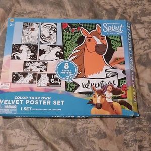 Velvet Poster Set Horses (K5)
